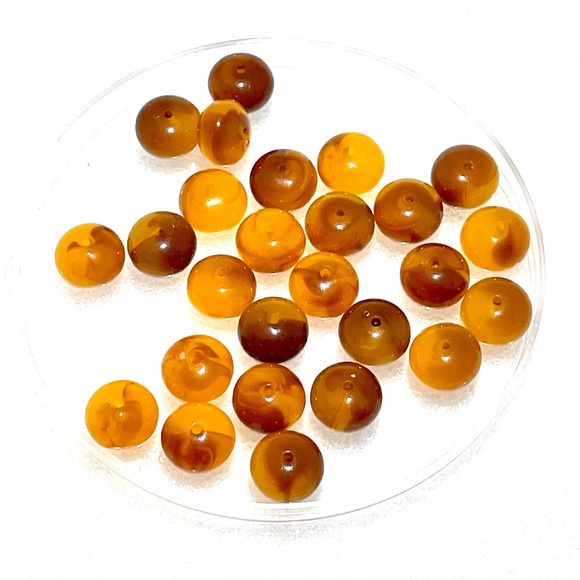 Jewelry Amber Lucite Beads Poshmark